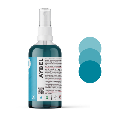 Turkis tekstilfarvespray